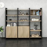 Array-A Wooden Open Display Rack Selves Bookcase - Gavisco Office Furniture